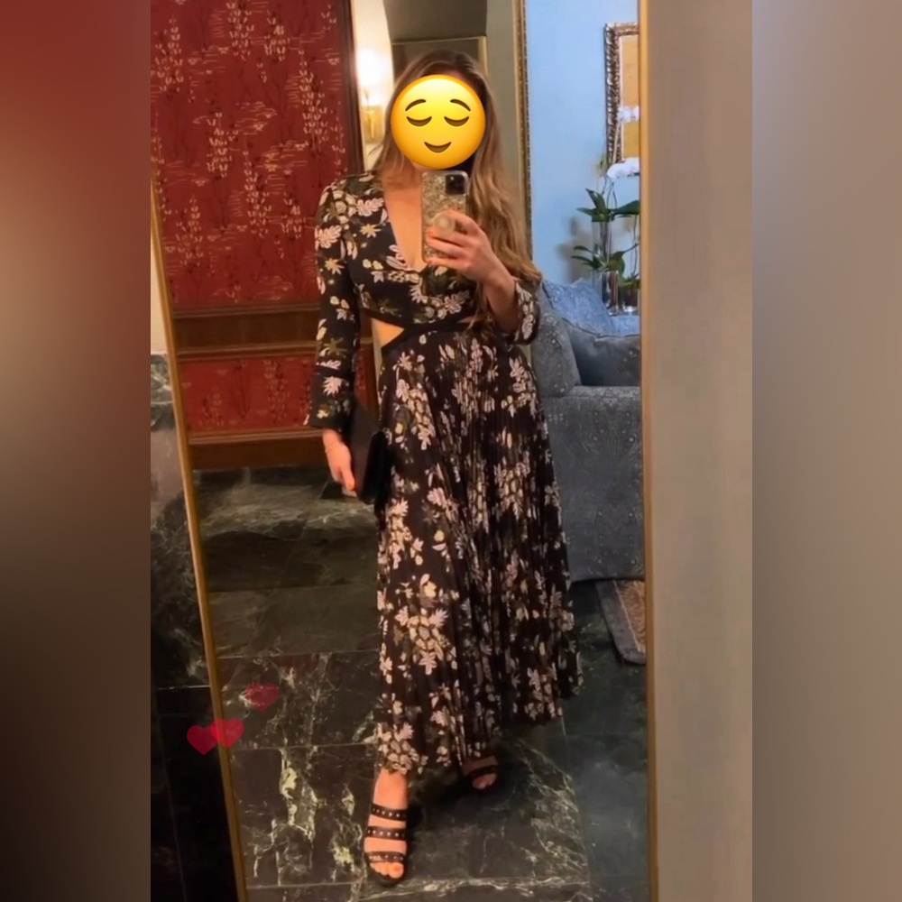 ALC Issa Maxi Dress With Cutouts Size 6
